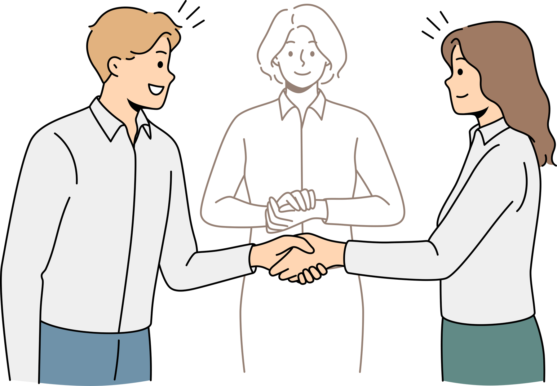 Business Partners Come to Solution with Mediator Help